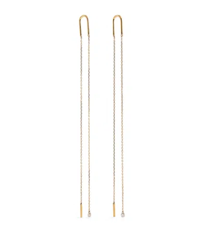 Persée Yellow Gold And Diamond Danaé Earrings