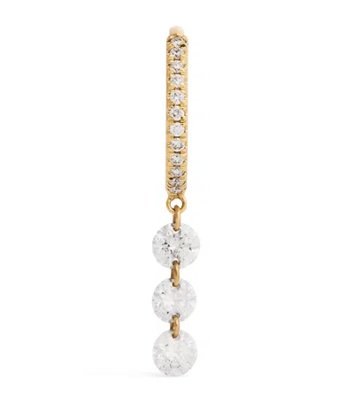 Persée Yellow Gold And Diamond Danae Single Earring
