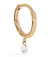 Persée Yellow Gold And Diamond Danaé Single Huggie Earring In Gold