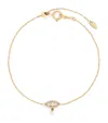 Persée Yellow Gold And Diamond Pavé Evil Eye Bracelet In Gold