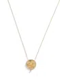 Persée Yellow Gold And Diamond Scorpio Medallion Necklace