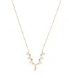 Persée Yellow Gold And Diamond Triangle Tennis Necklace In Gold