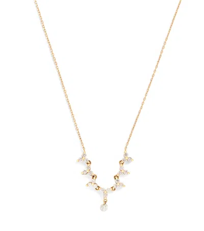 Persée Yellow Gold And Diamond Triangle Tennis Necklace