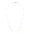 Persée Yellow Gold And Sapphire Chakra Necklace In Gold