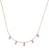 Persée Yellow Gold And Sapphire La Vie En Rose Necklace In Gold