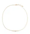Persée Yellow Gold, Diamond And Pearl Necklace In Gold