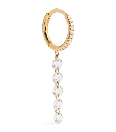 Persée Yellow Gold Diamond Piercings Single Earring