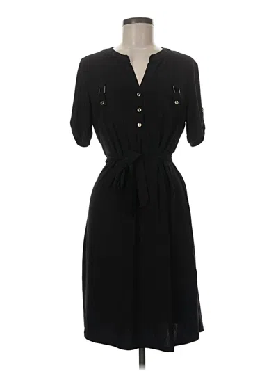 Pre-owned Perseption Concept Casual Dress In Black