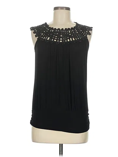 Pre-owned Perseption Concept Sleeveless Blouse In Black