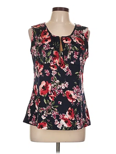 Pre-owned Perseption Concept Sleeveless Blouse In Black