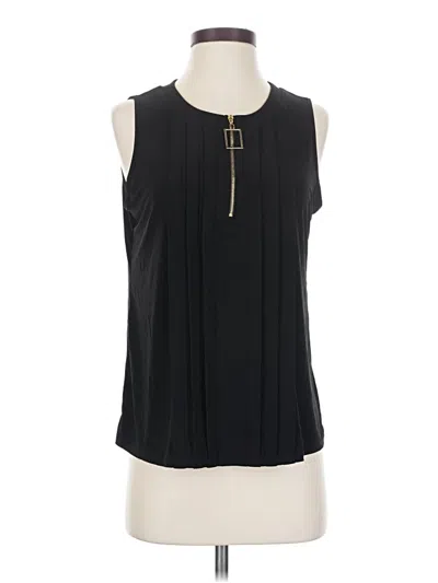 Pre-owned Perseption Concept Sleeveless Blouse In Black
