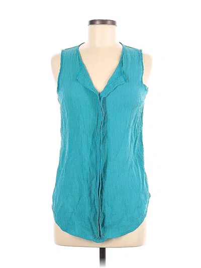 Pre-owned Perseption Concept Sleeveless Blouse In Blue
