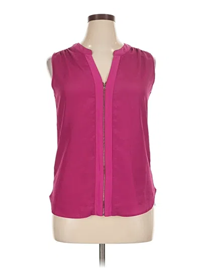 Pre-owned Perseption Concept Sleeveless Blouse In Pink