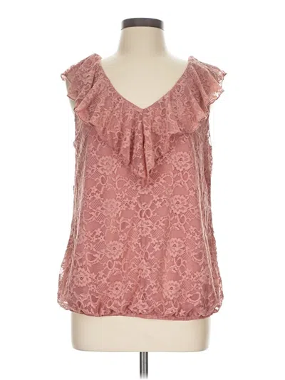 Pre-owned Perseption Concept Sleeveless Blouse In Pink