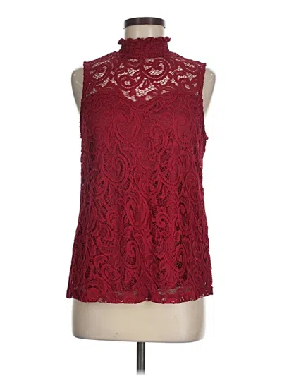 Pre-owned Perseption Concept Sleeveless Blouse In Red