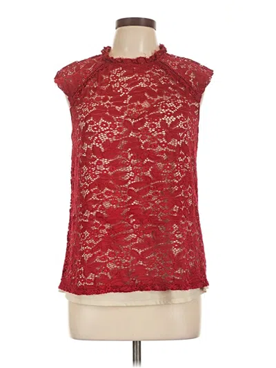 Pre-owned Perseption Concept Sleeveless Blouse In Red