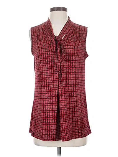Pre-owned Perseption Concept Sleeveless Blouse In Red