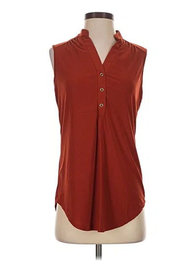 Pre-owned Perseption Concept Sleeveless Blouse In Red