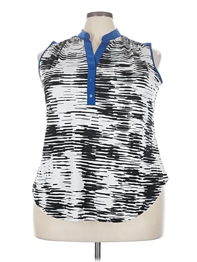 Pre-owned Perseption Concept Sleeveless Blouse In Silver