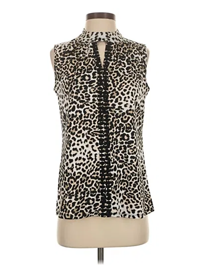 Pre-owned Perseption Concept Sleeveless Blouse In White