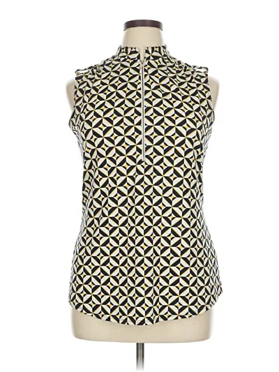 Pre-owned Perseption Concept Sleeveless Blouse In Yellow