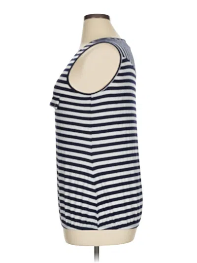 Pre-owned Perseption Concept Sleeveless Top Blue Scoop Neck Tops