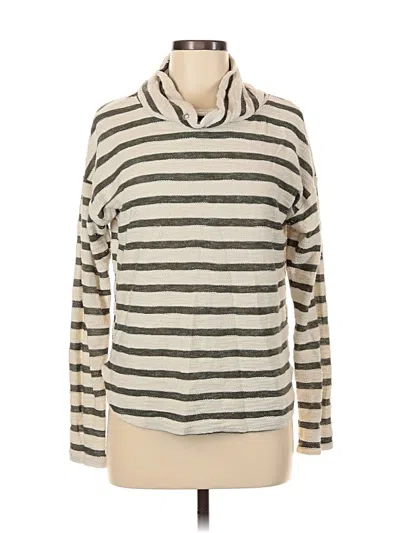 Pre-owned Perseption Concept Turtleneck Sweater In White