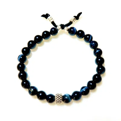 Persia Dona Jewelry Blue Aspen Mens Bracelet