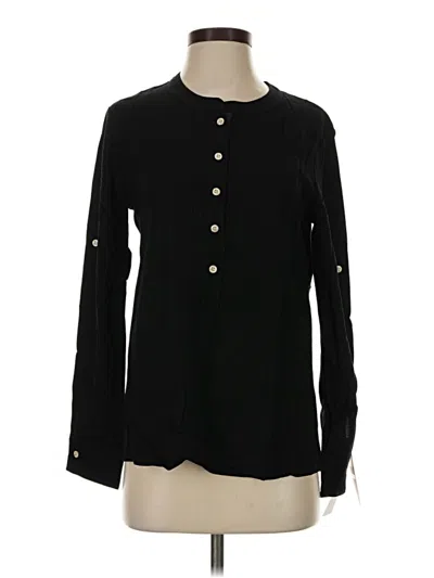 Pre-owned Persifor Long Sleeve Blouse In Black