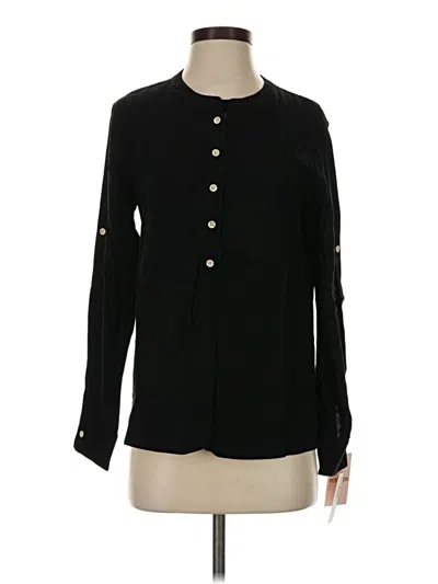 Pre-owned Persifor Long Sleeve Blouse In Black