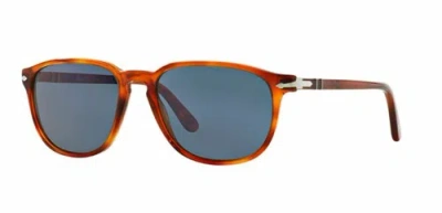 Pre-owned Persol 0po 3019 S 96/56 Terra Di Siena Sunglasses In Blue
