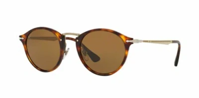 Pre-owned Persol 0po 3166 S 24/57 Havana Polarized Sunglasses In Brown