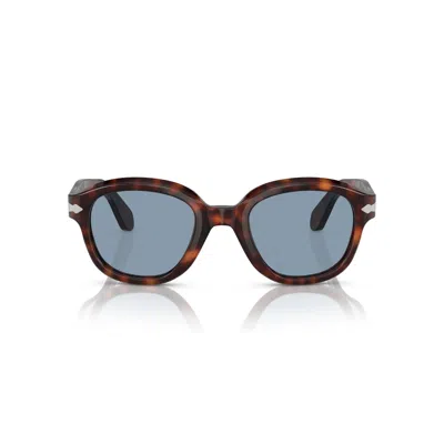 Persol 0po0060s Rounded Tortoiseshell Acetate Sunglasses With Silver Arrow Detail In White