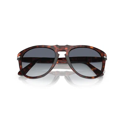 Persol 0po0649 Classic Aviator Sunglasses With Tortoiseshell Frame In Brown