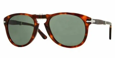 Pre-owned Persol 0po0714 Folding 24/31 Havana/green Sunglasses