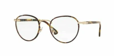 Pre-owned Persol 0po2410vj 1098 Gold/caffe Eyeglasses In Clear