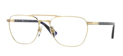 Pre-owned Persol 0po2494v 1141 Gold/blue Havana Unisex Eyeglasses In Clear