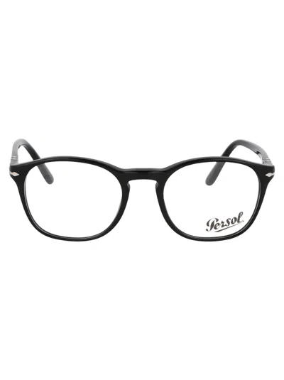 Persol 0po3007v Optical Acetate Eyeglasses In Black