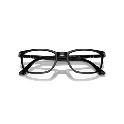 Persol 0po3189v Rectangular Acetate Eyeglasses With Silver Accents In Pattern