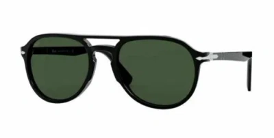 Pre-owned Persol 0po3235s 95/31 Black/green Sunglasses