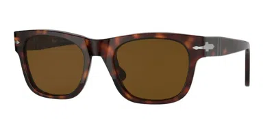 Pre-owned Persol 0po3269s 24/57 Havana/ Brown Polarized Rectangle Unisex Sunglasses