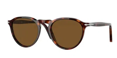 Pre-owned Persol 0po3286s 24/57 Havana/ Brown Polarized Unisex Sunglasses