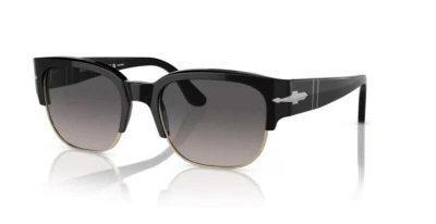 Pre-owned Persol 0po3319s Tom 95/m3 Black/grey Gradient Polarized Unisex Sunglasses