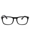 Persol 95 Black Acetate Glasses In Black