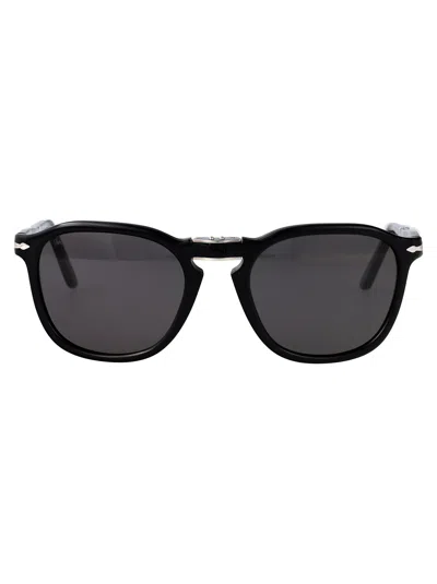 Persol Geometric-frame Sunglasses In Black