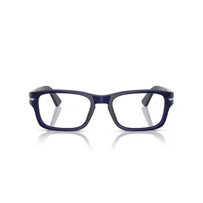 Persol 0po3364v Rectangular Acetate Eyeglass Frames With Silver Accents In Orange