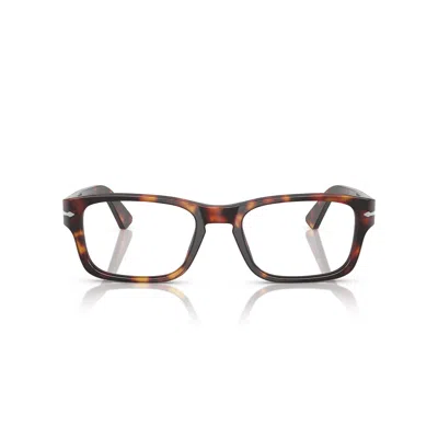 Persol 0po3364v Tortoiseshell Acetate Rectangular Eyeglasses With Arrow Detail In Multi