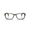 Persol 0po3364v Translucent Grey Acetate Rectangular Eyeglasses In Gray