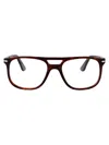 Persol 24 Havana Acetate Glasses In Burgundy