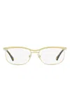 Persol Unisex Rectangular Eyeglasses Po2464v 1076 Gold/havana 54mm In 金色